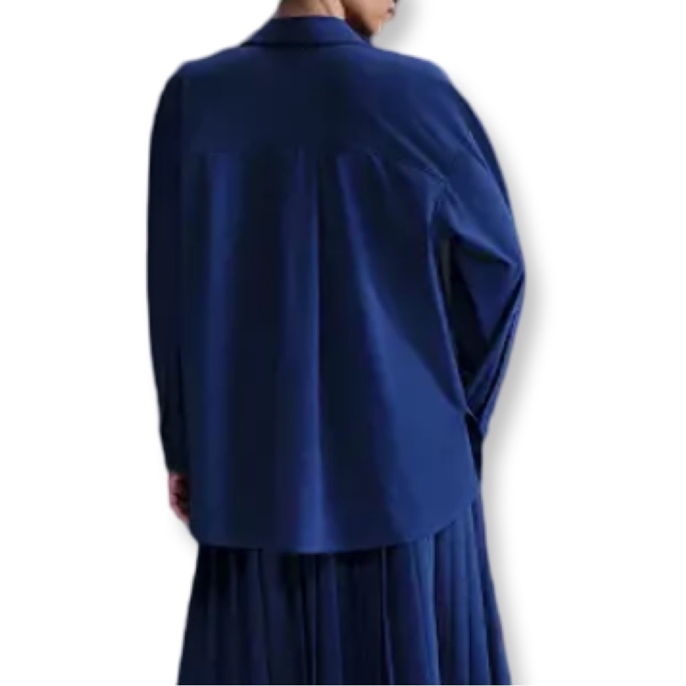 Nike 24/7 New Tags Small & XL Women's Blue Button-Up Top Long Sleeved - Picture 3 of 5